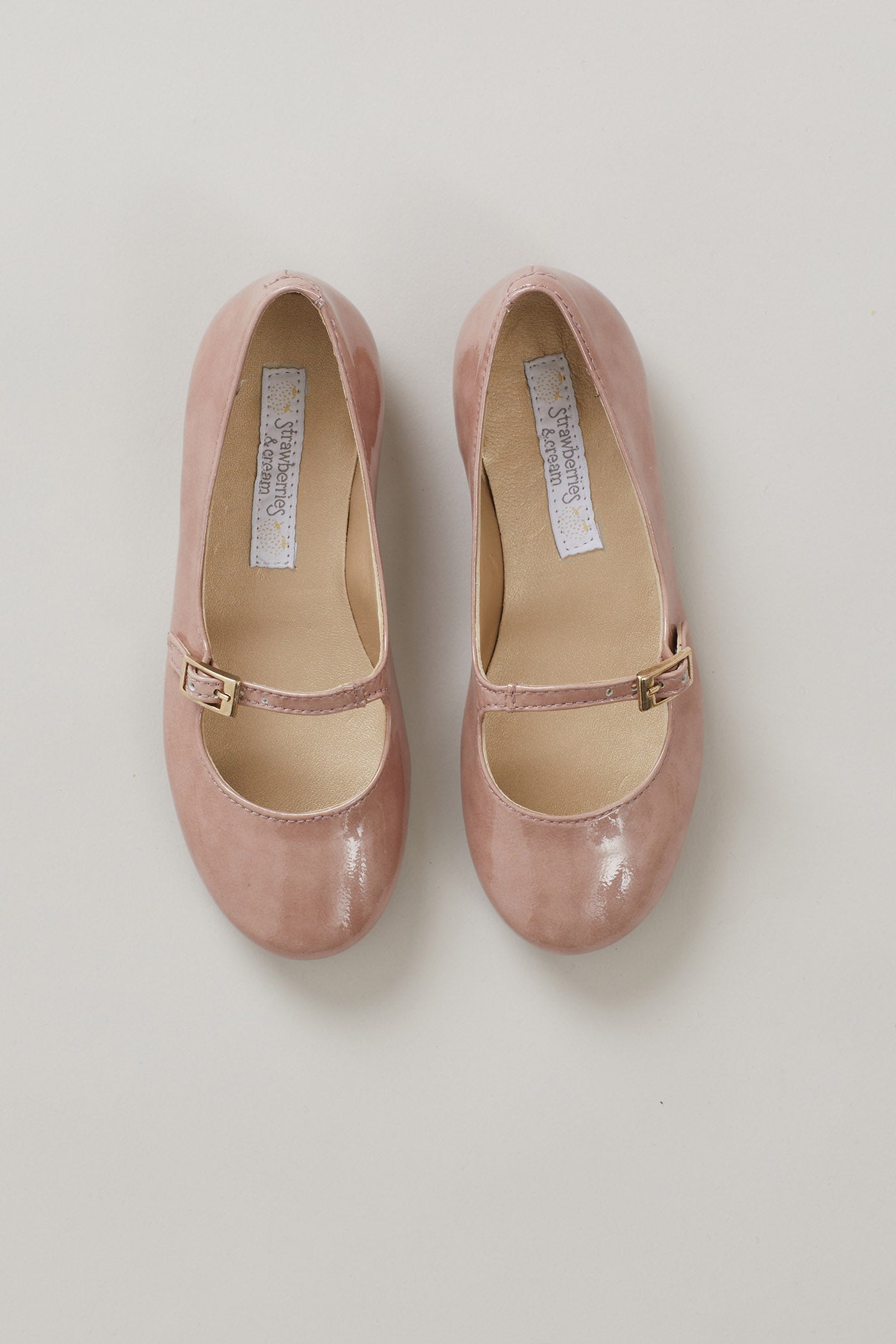 Patent Leather Mary Jane In Dusty Pink
