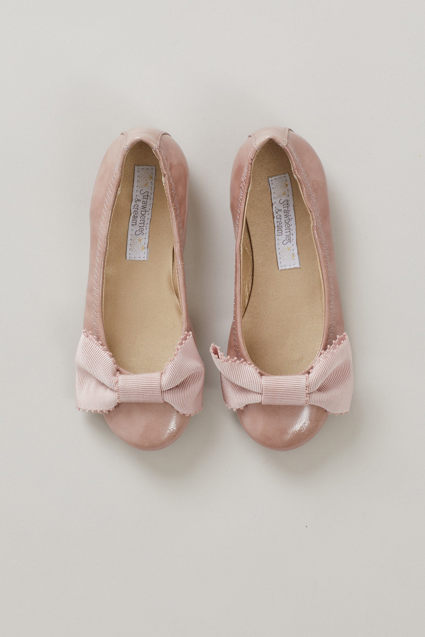 Ballerina Bow In Powder Pink Patent LeatherBallerina Bow In Powder Pink Patent Leather