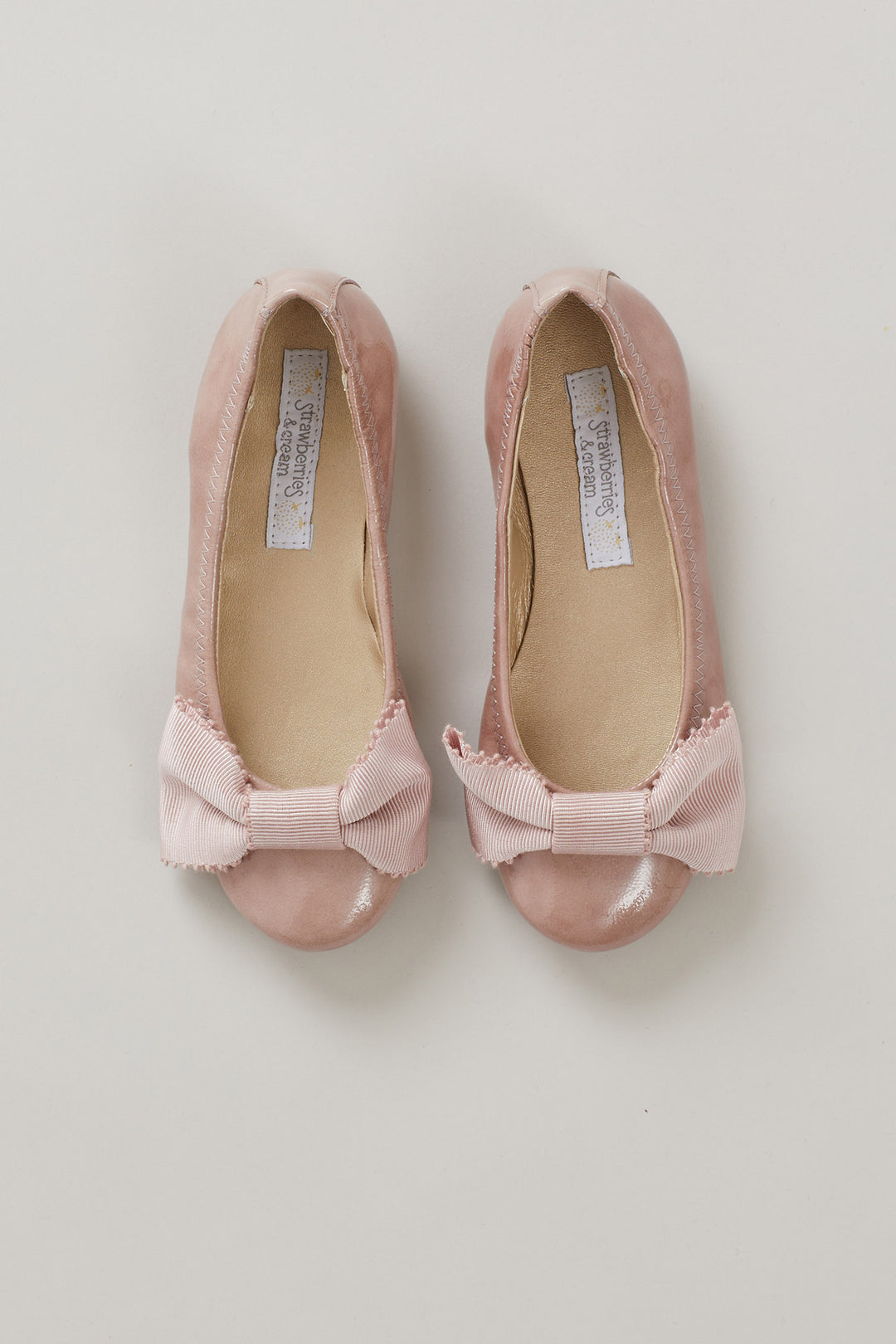 Ballerina Bow In Powder Pink Patent LeatherBallerina Bow In Powder Pink Patent Leather