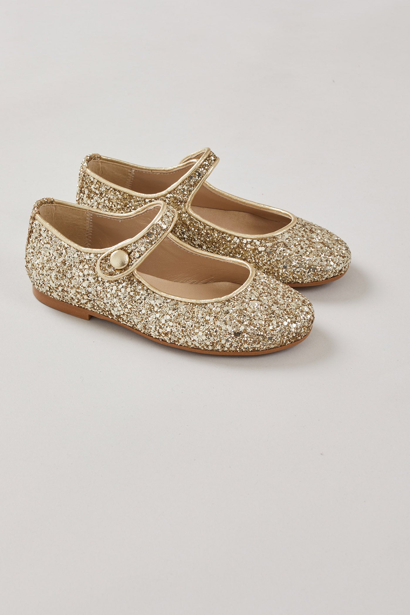 Mary Jane In Gold Glitter