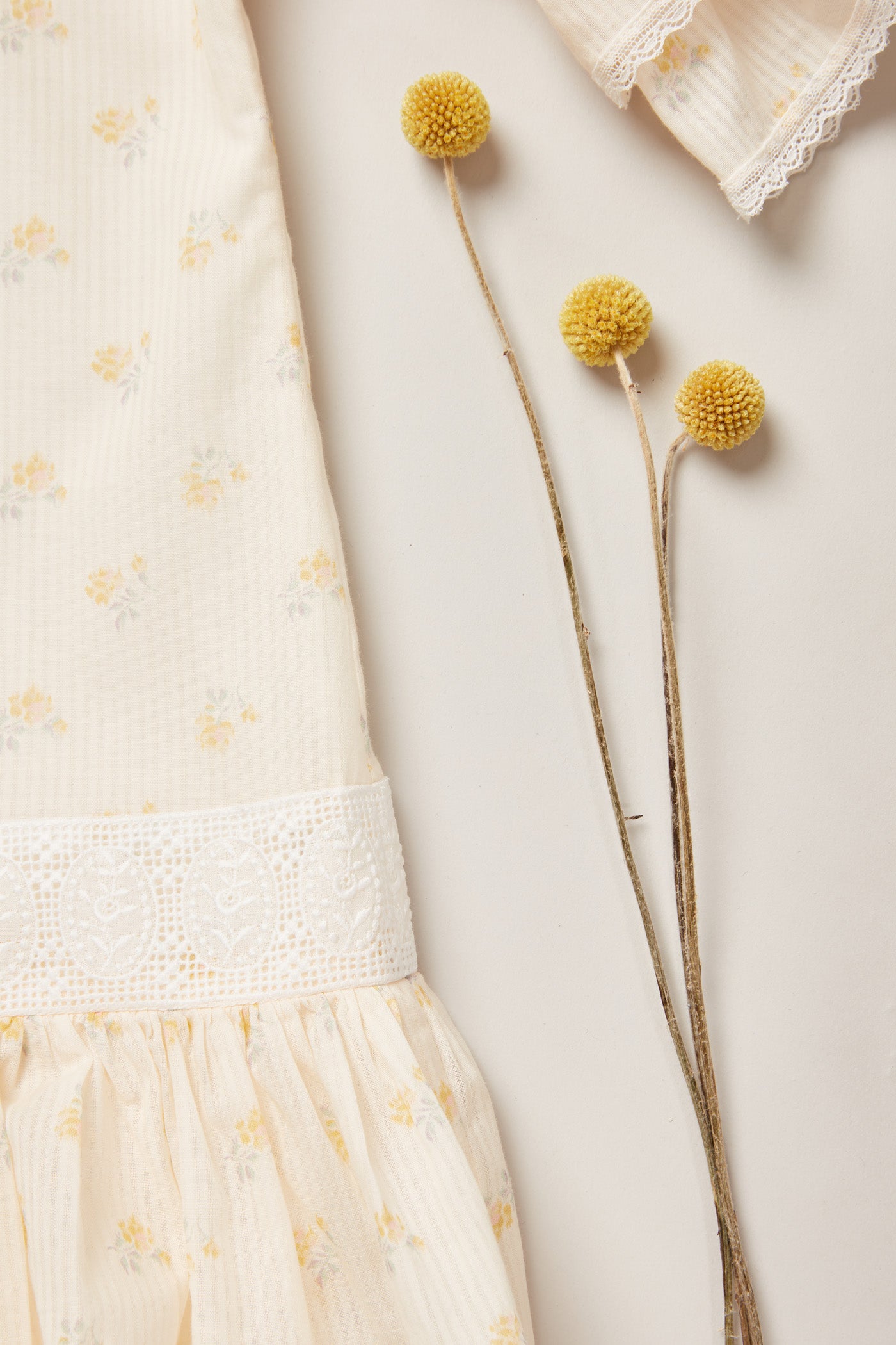 Pastry Dress in Yellow Flowers