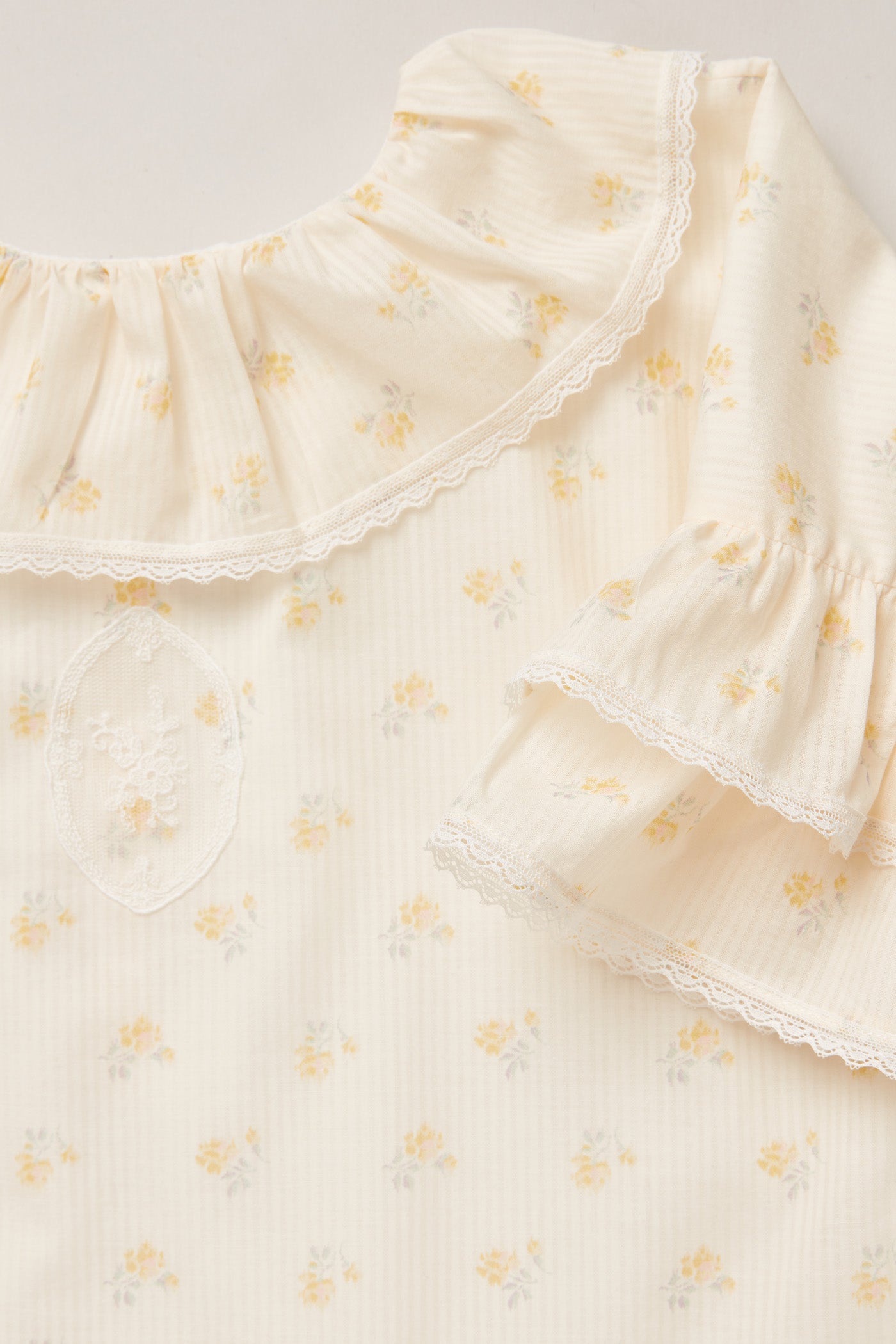 Pastry Dress in Yellow Flowers