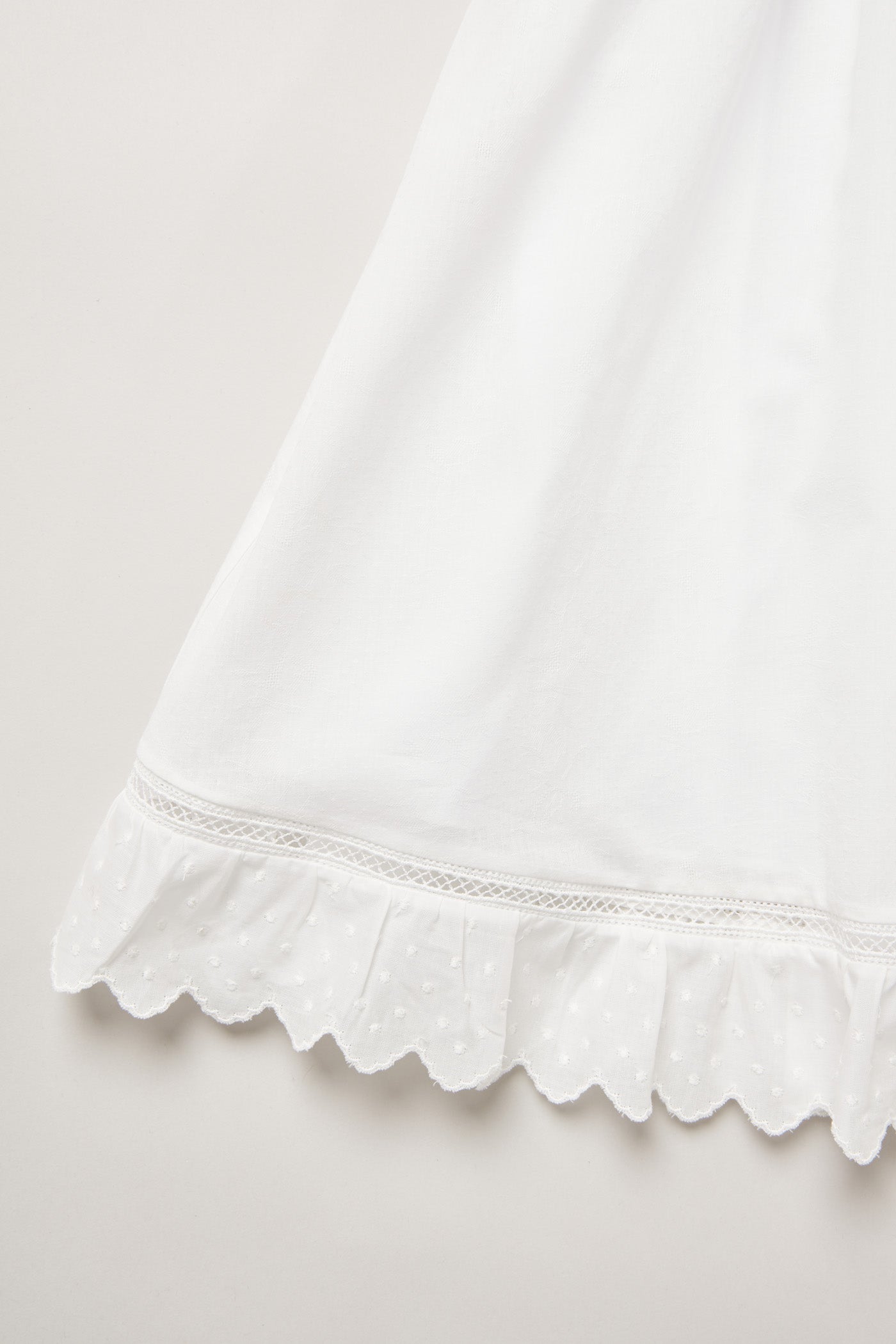 Milk Dress Soft White Jacquard