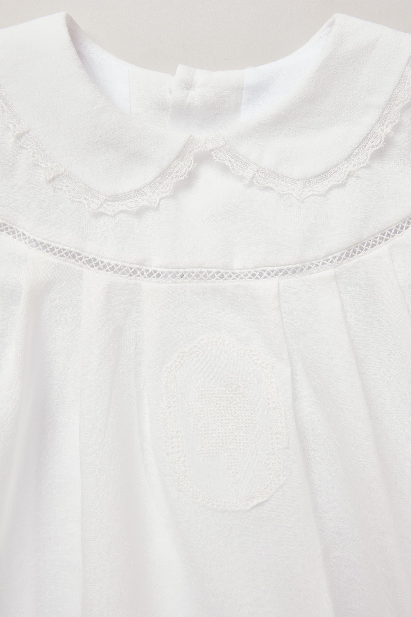 Milk Dress Soft White Jacquard