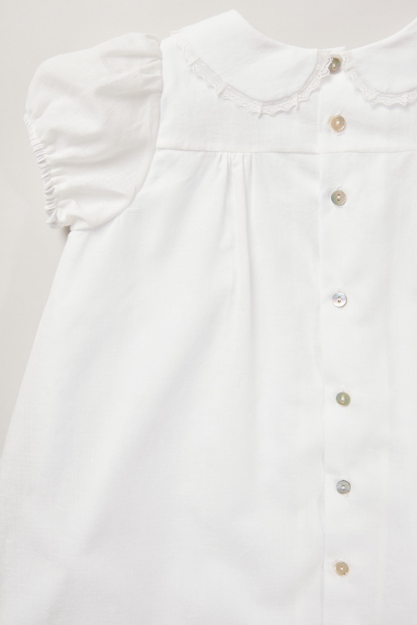 Milk Dress Soft White Jacquard