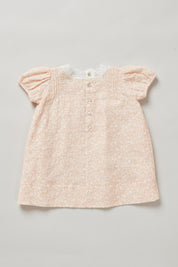Baby Lullaby Dress In Salmon Flowers