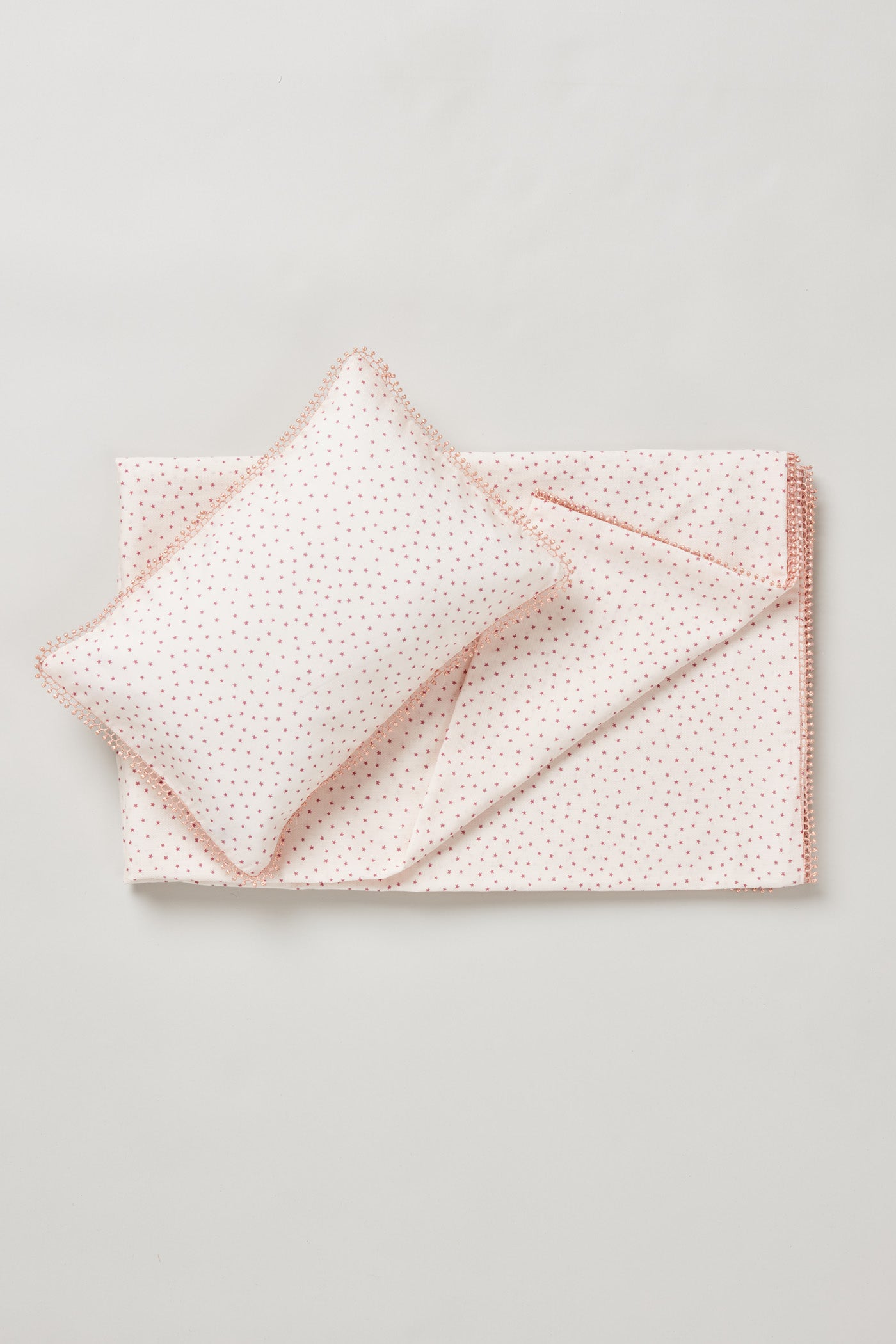 Pink Stars Duvet Cover Set for Single Bed