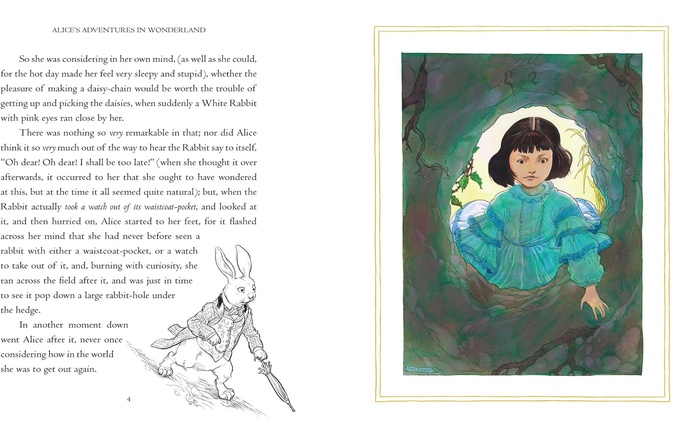 Alice’s adventures in wonderland (Chris Riddell's Gift ED)written by Lewis Carroll