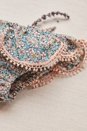 Circus in navy and pink flowers Liberty fabric - Swimwear Bottoms
