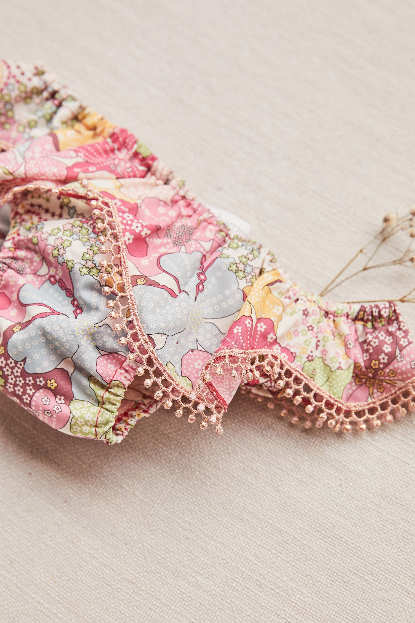 Circus in blue, pink and yellow flowers Liberty fabric - Swimwear Bottoms