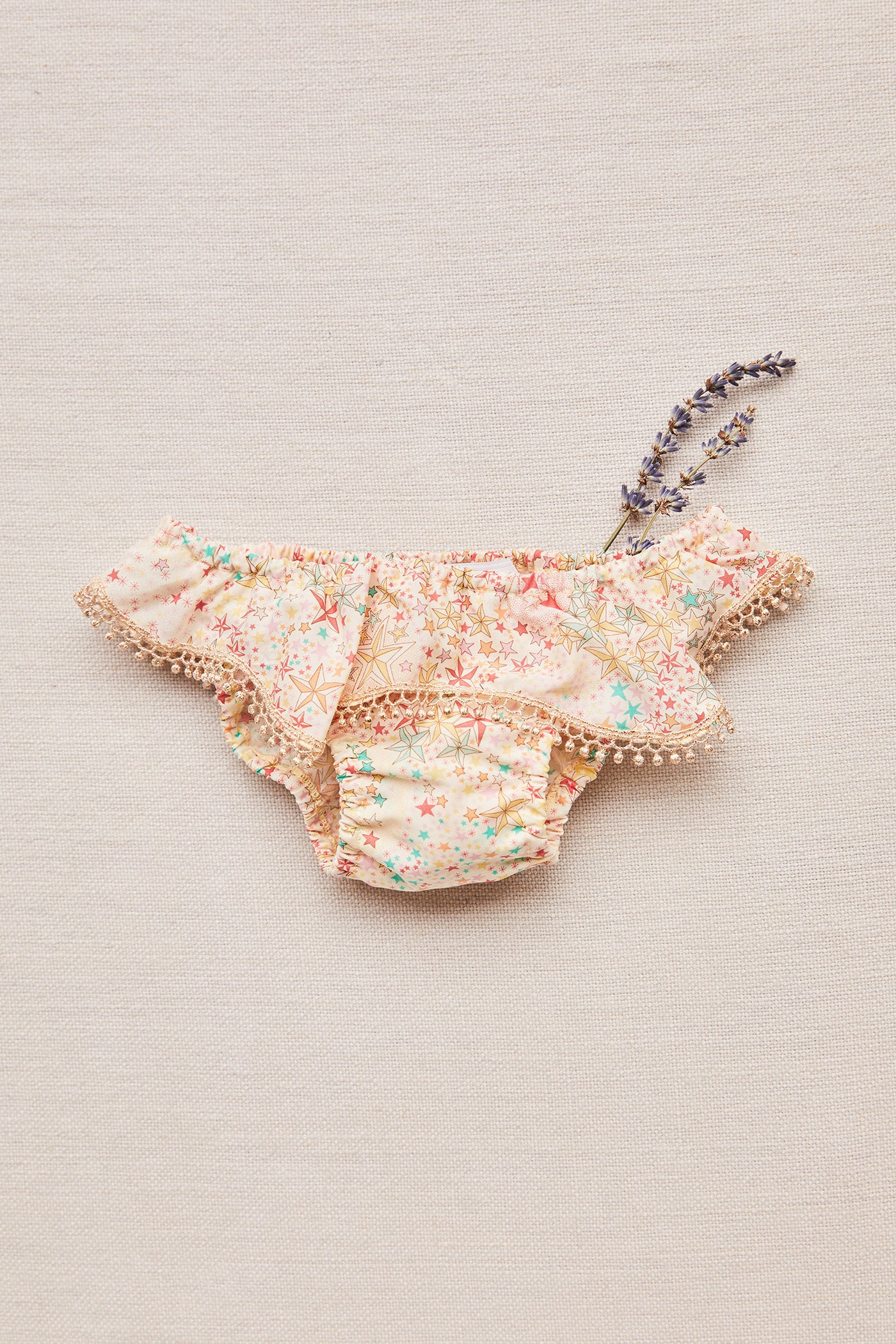 Circus in yellow stars Liberty fabric - Swimwear Bottoms