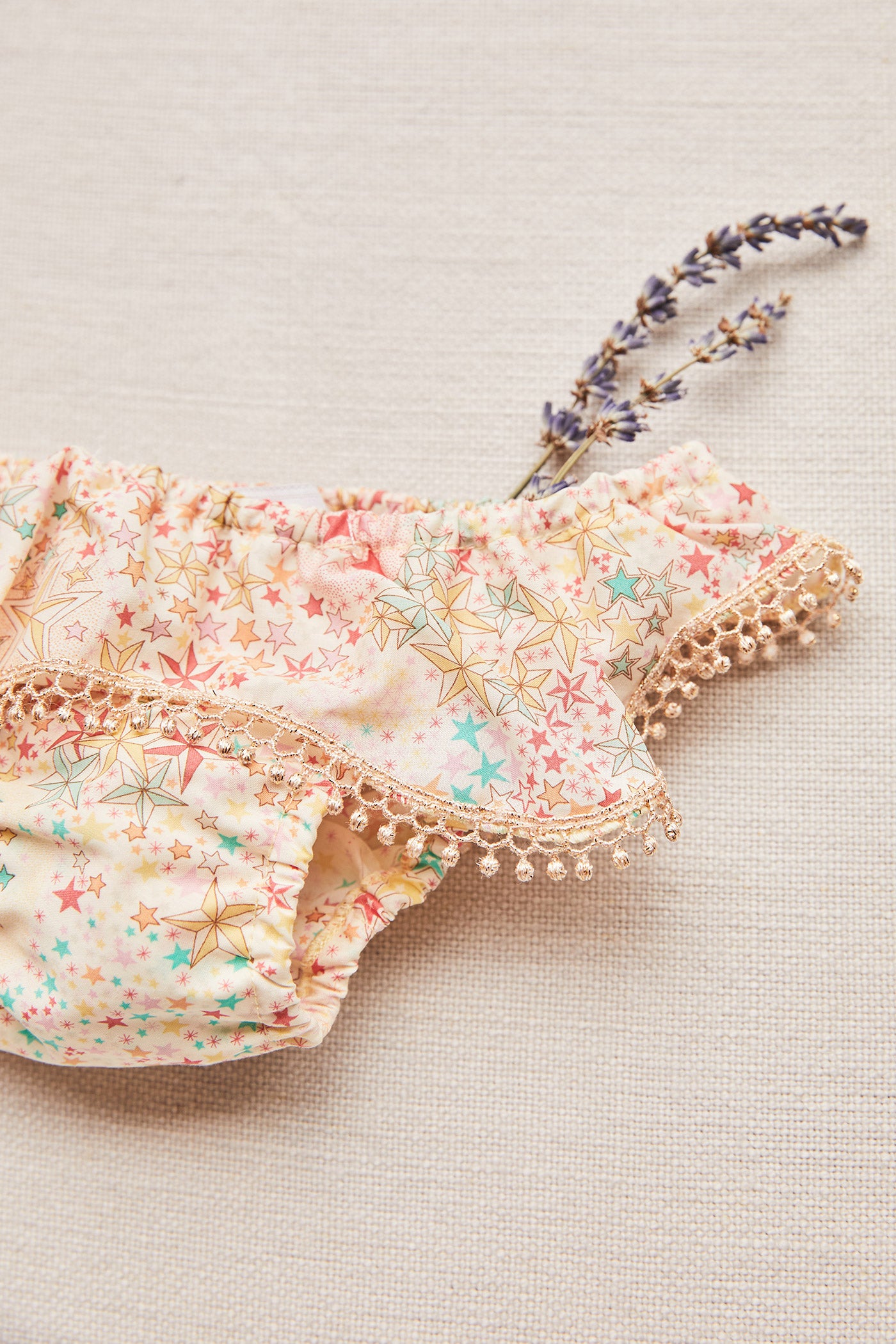 Circus in yellow stars Liberty fabric - Swimwear Bottoms