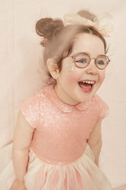 Fairy Dress with Silk Organza - Strawberries & Cream