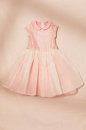 Fairy Dress with Silk Organza - Strawberries & Cream