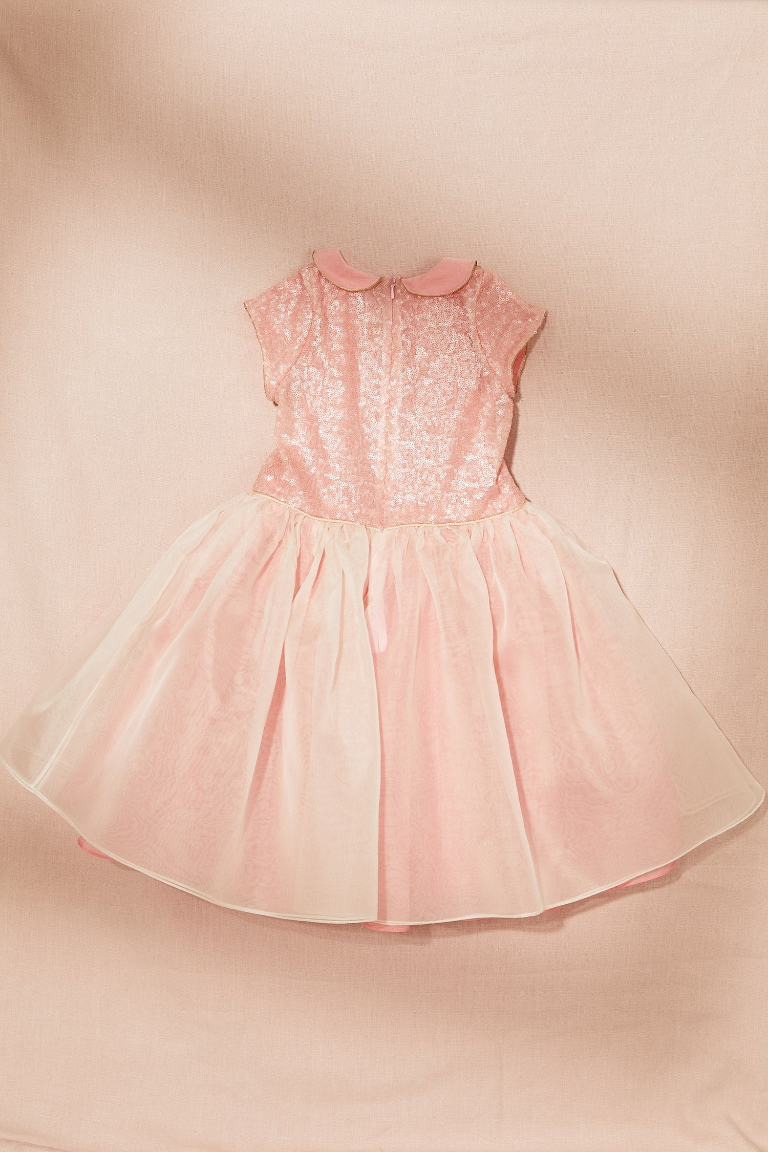 Fairy Dress with Silk Organza - Strawberries & Cream