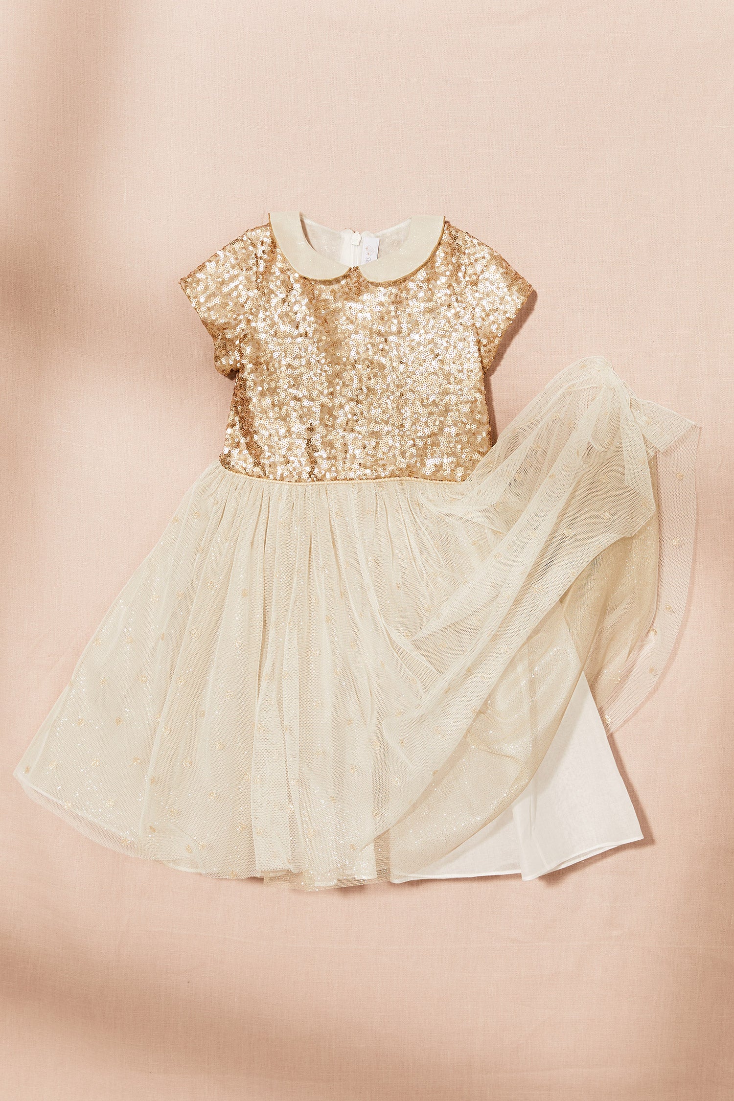 Fairy Tutu Bella Dress Gold - Strawberries & Cream