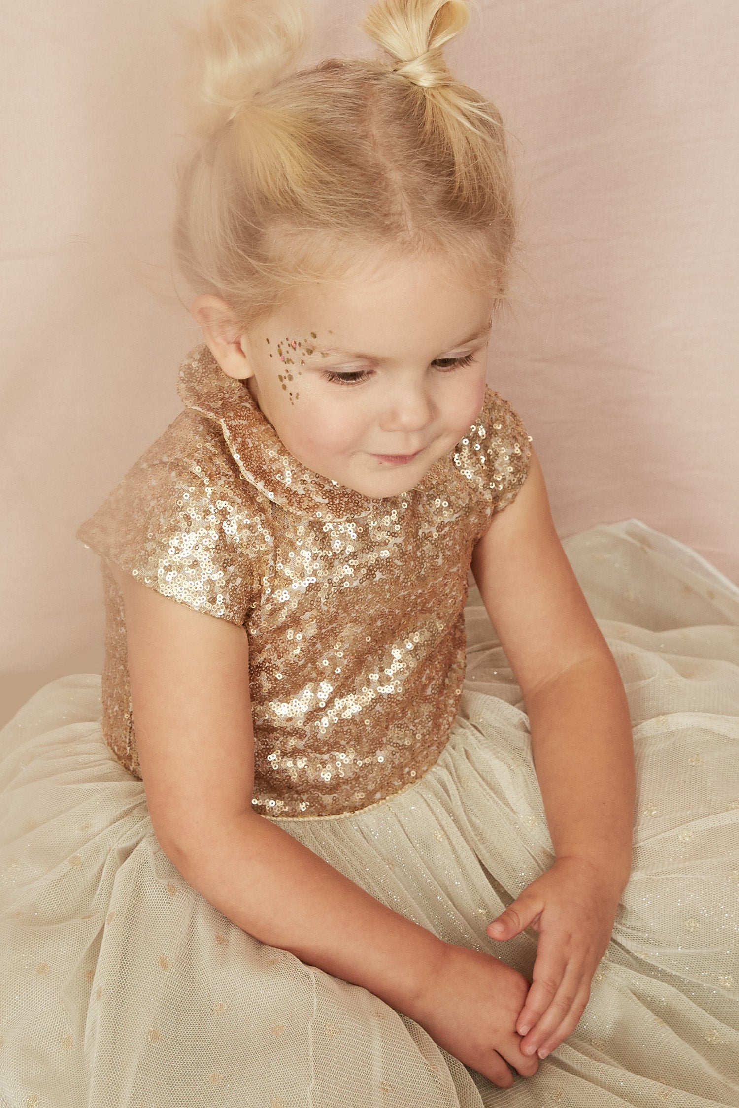 Fairy Tutu Bella Dress Gold - Strawberries & Cream