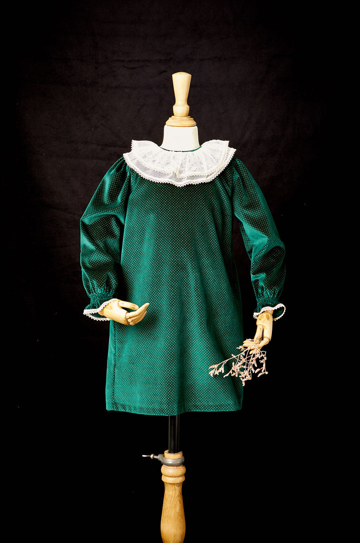 Sandy Dress Green Velvet